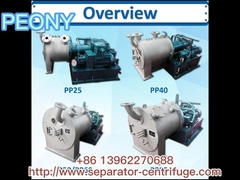 Емкость 25Тонс/нержавеющая сталь центрифуги сепаратора толкателя двух этапов